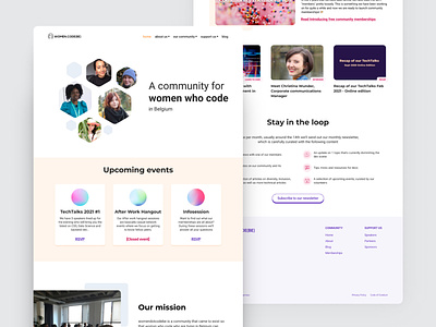 women.code(be) homepage 2021