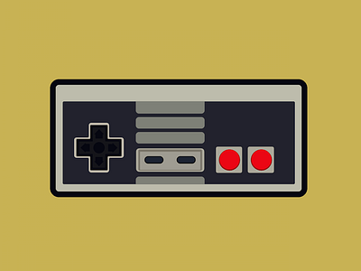 Nes Controller colored controller icon lineart nes controller nintendo controller nintendo icon retro gaming
