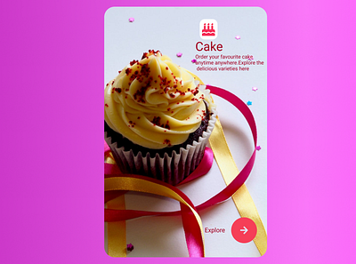 Cake app business cake design illustration ui ux