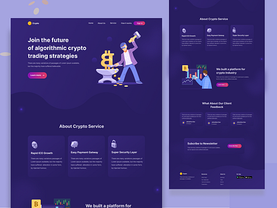 Cryptocurrency Landing Page 2021 best shot bitcoin bitcoin website branding crypto app cryptocurrency landing page homepage landing page product design ui ux web web design website design