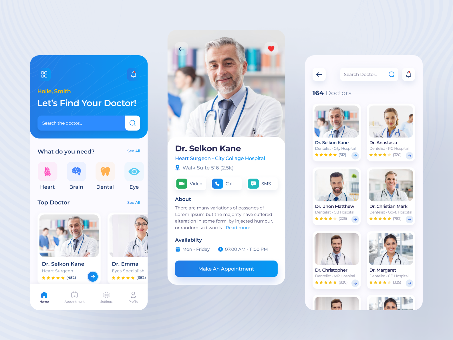 Doctor App Design by Solution Flows™ on Dribbble