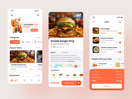 Food Delivery App Design by Solution Flows™ on Dribbble