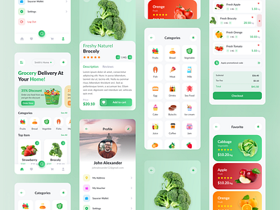 Grocery Mobile App Design