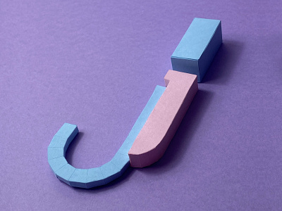 J design illustration letter paper