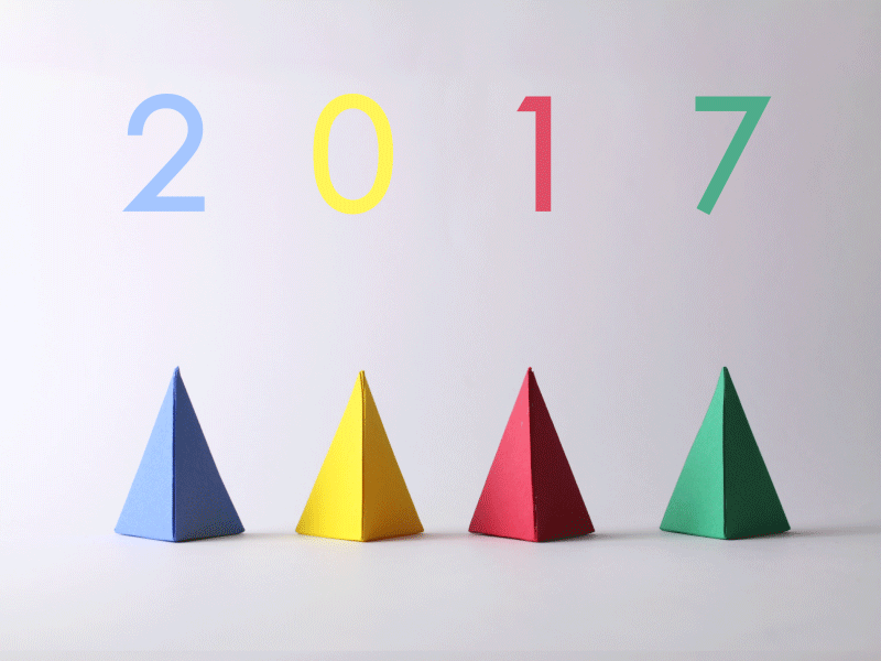 2017 2017 animation gif happy motion new year paper stopmotion