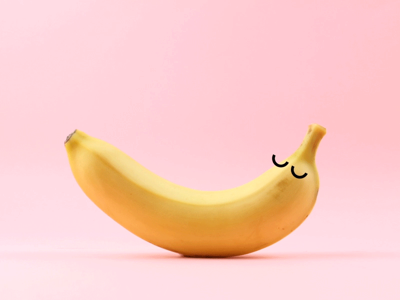 Banana animation banana gif motion sleep stopmotion