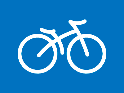 Bike bike flat icon