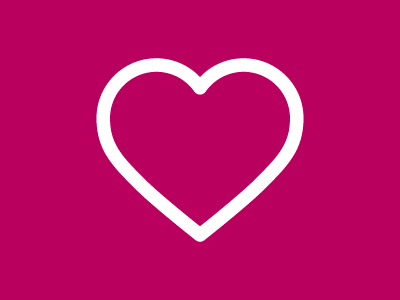 Heart flat heart icon