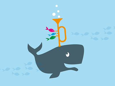 Whale trumpet sea trumpet whale