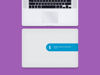 Talkdesk Rebranding Materials — Attempt branding laptop sticker talkdesk