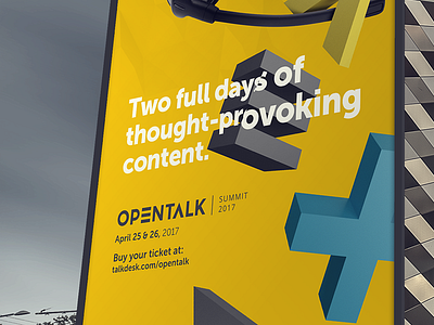 Opentalk Summit 2017 Outdoor ad opentalk outdoor print talkdesk