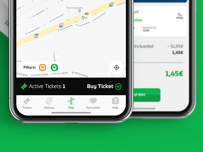 Via Verde Transportes — iOS App app button filters ios iphone x map nav tickets transports via verde