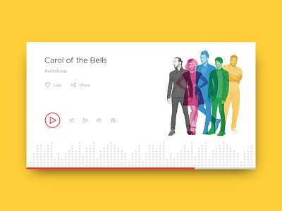 Music Player challenge dailyui minimal music player record song track
