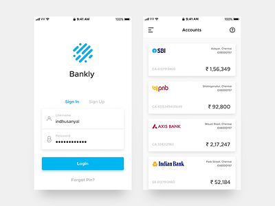 Bankly - Concept App