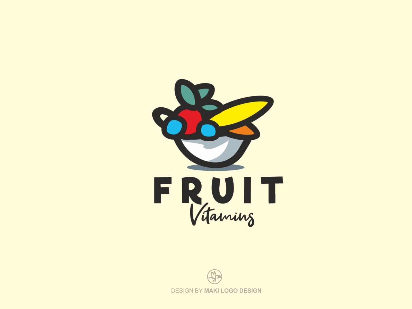 Fresh Fruit Logo by Maki Sketch Logo Design on Dribbble