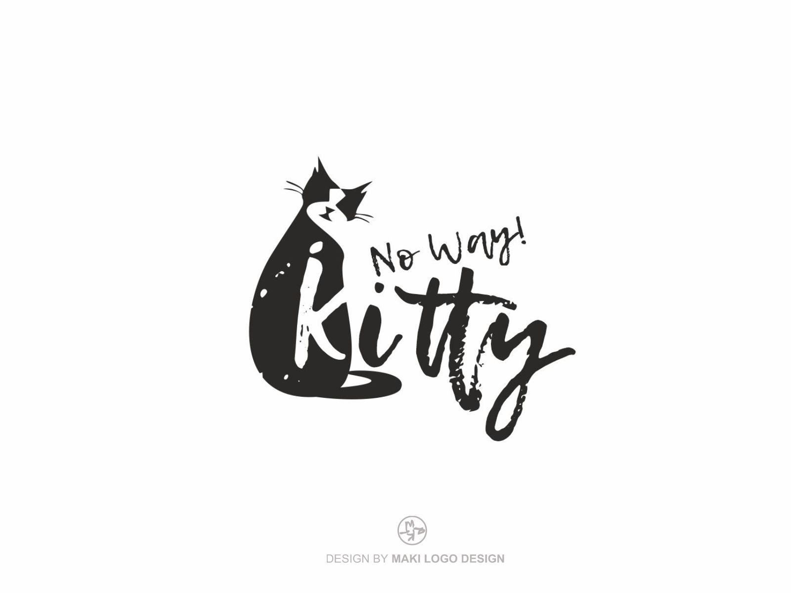Kitty Cat Logo by Maki Sketch Logo Design on Dribbble