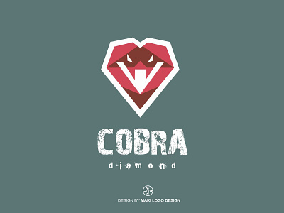 Diamond Cobra Logo africa art cobra creative cure diamond guerreros heart illustration india lizard logo love nature pet photography piton poison terrarium venom