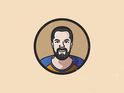 Hey, It's Me! avatar beard happy illustration illustrator portrait profile vector