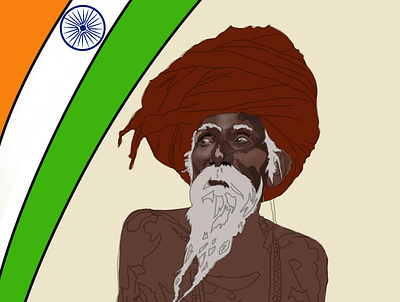 Indian holly man design digital art digital illustration drawing illustration ipadpro