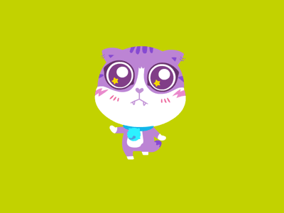 Miao animation cat game gif motion graphic