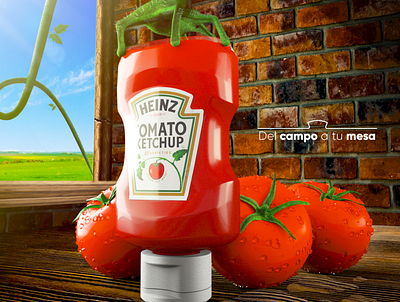 Heinz Ketchup 3d art branding design graphic design icon maxonc4d octanerender