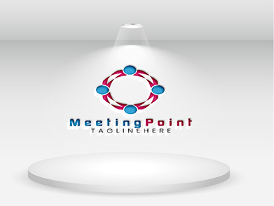 Meeting Logo Design branding clean design flat graphic design illustrator logo logos logotype vector