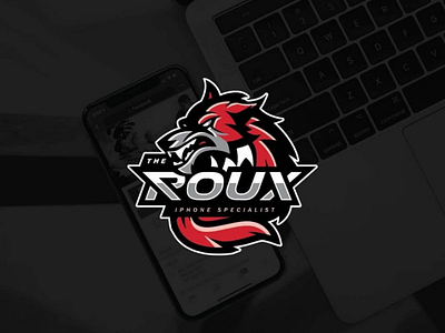 The Roux Logo animal badge design emblem esport fox graphic graphicdesign illustration logo logodesign phone