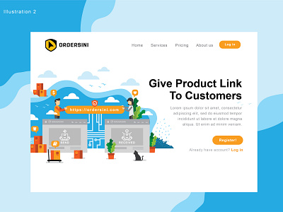 UI illustration for ordersini.com