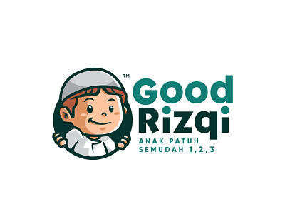 Islamic Good Rizqi Logo Design (Kopiah version)