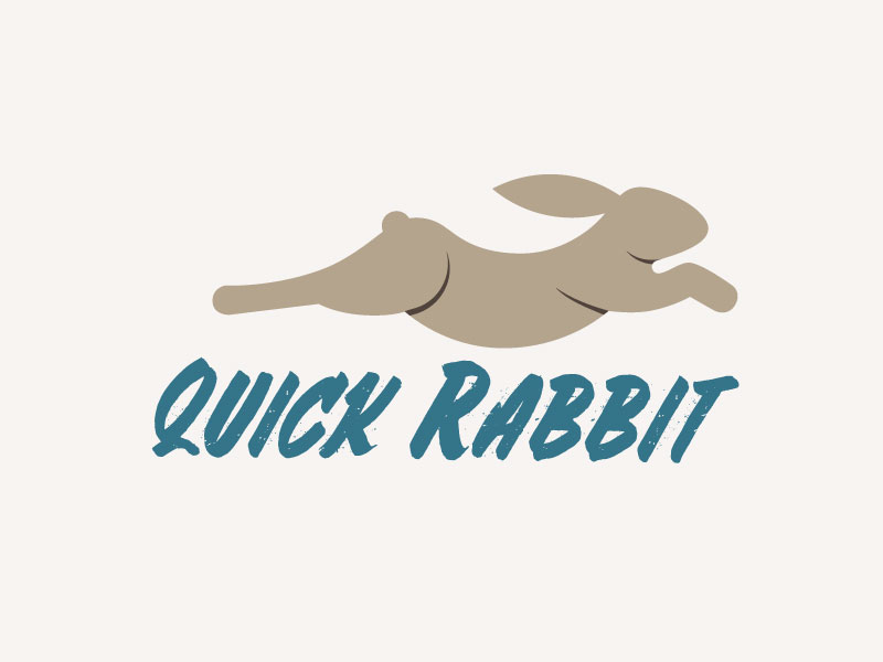 Quick Rabbit Logo Design by Tara Andrews on Dribbble