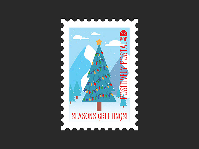 Christmas Postage Stamp #1