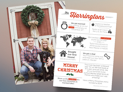 Chistmas Card Inforgraphic card christmas design marriage story text travel type typography