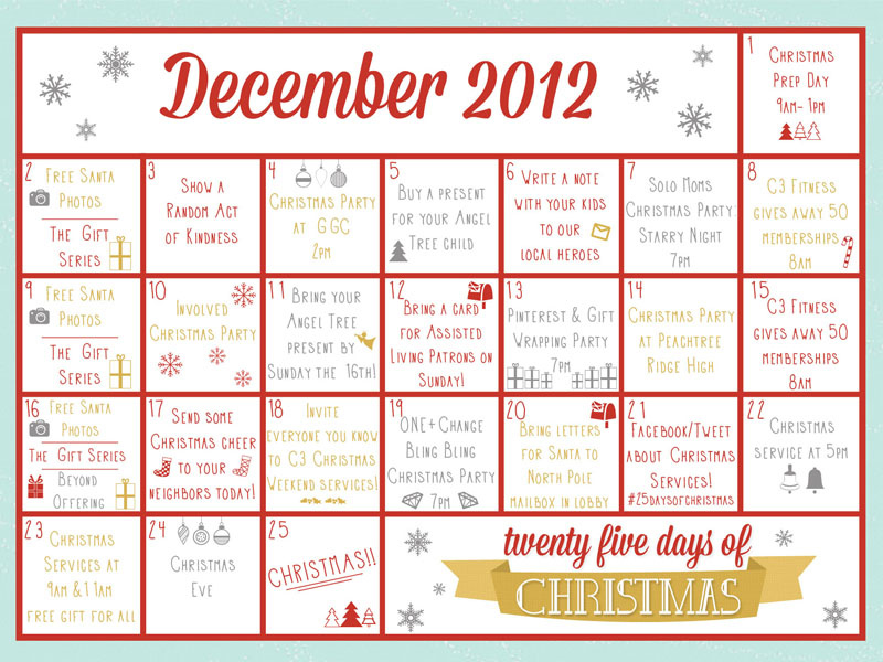 25 Days Of Christmas designs, themes, templates and downloadable ...