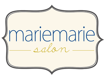 Marie Marie Salon branding design identity logo seal