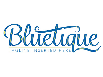 Bluetique blue label logo