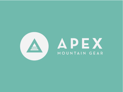 Apex Logo Design bold brand branding clean icon logo mountain simple triangle