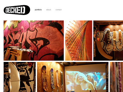 Decked Website Design branding design event producing icon portfolio skateboard squarespace styling web design website