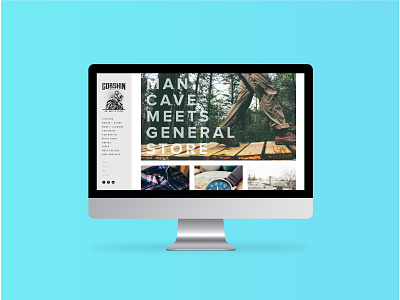 Gorshin Trading Post E-Commerce Store design ecommerce general store manly pacific northwest responsive rugged squarespace ux web web design website