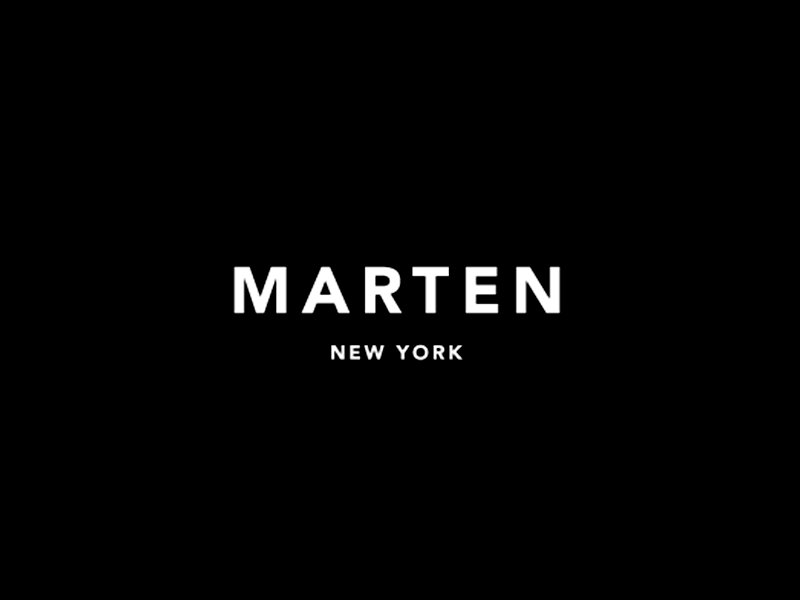 Marten Logo Lockup artist lockup logo luxury marten music new york nyc pop simple