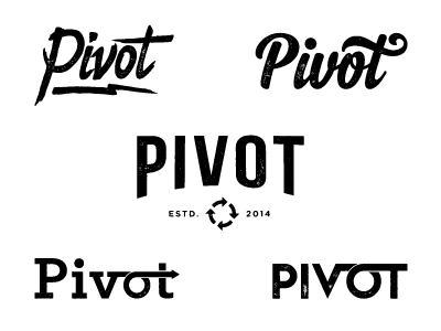 Pivot Logo arrow black clothing logo