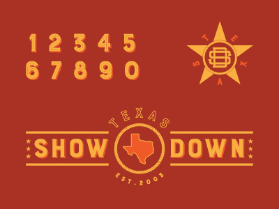 Showdown Branding apparel athletic austin branding logo showdown sports star team texas