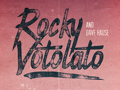 Rocky Votolato Poster gig music paper poster texture type
