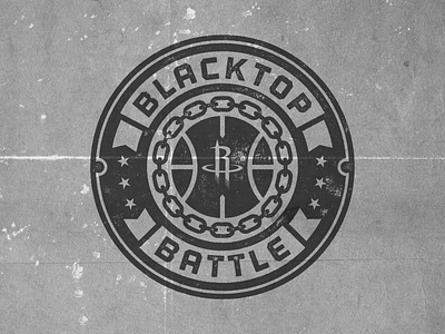 Blacktop Battle 2016 badge basketball chain hoop houston poster rockets stars tournament