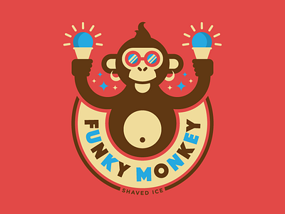 Funky Monkey Shaved Ice ape earrings funky houston ice logo monkey shaved sunglasses texas