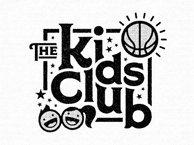Kids Club Logo basketball club kids