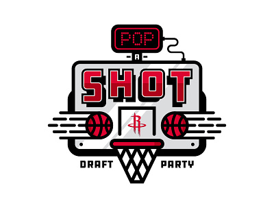 Pop-a-Shot Draft Party Logo