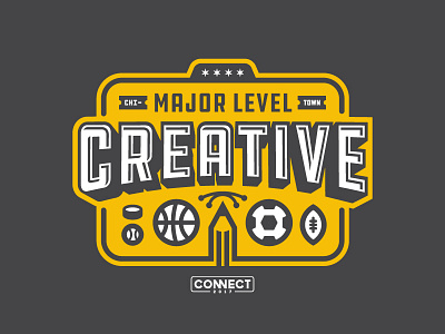 Major Level Creative 2017 baseball chicago football hockey logo pencil soccer sports tickets type