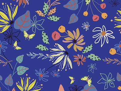 Pattern illustrated in Photoshop for a surface studio.