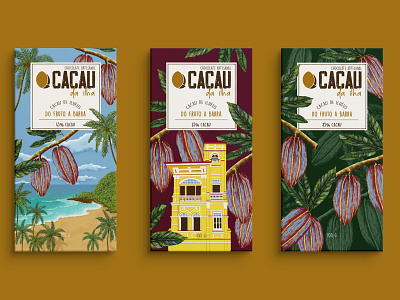 Digital illustration for chocolate packaging digital art illustration packaging surface design
