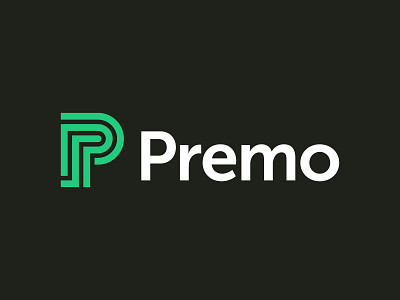 Premo Letter P Logo brand branding design flat identity letter logo minimalist modern monogram p